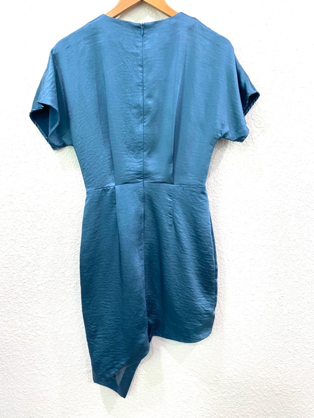 Elliatt Mini Dress Asymmetrical Teal Black Tie Wedding Cocktail Elegant Size XS - Picture 4 of 11